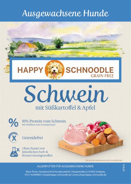 Schwein mit Süßkartoffel und Apfel - GETREIDEFREI