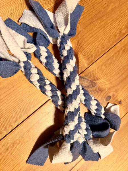 Fleecebringsel grau-beige