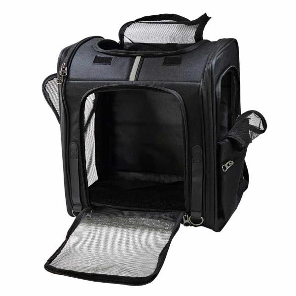 Hunderucksack schwarz bis ca. 8 kg