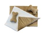 Hundedecke mit Kuschelknochen Handarbeit