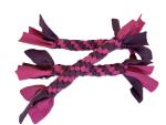 Fleecebringsel lila-rosa